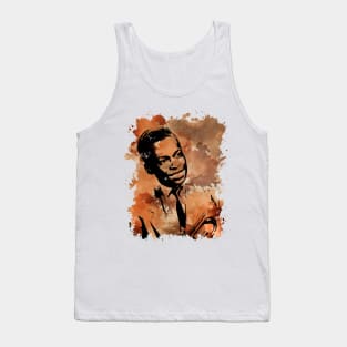 Miles Davis - Brown Watercolor Splash Tank Top